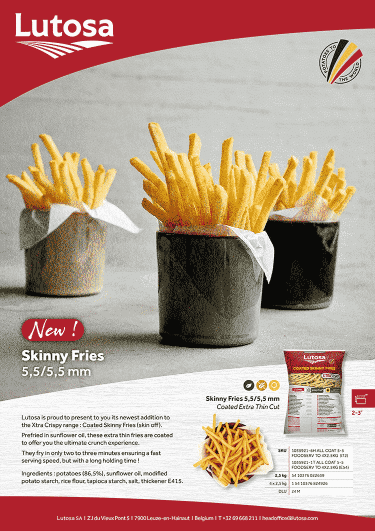 Leaflet a4 skinny fries skinoff on cover - Download